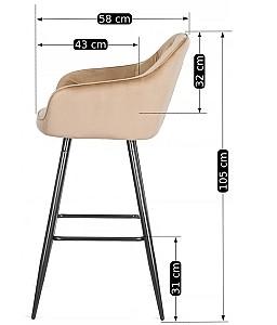 Scaun Mebel Elite Salem Bej/Negru