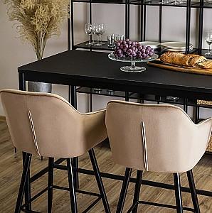 Scaun Mebel Elite Salem Bej/Negru