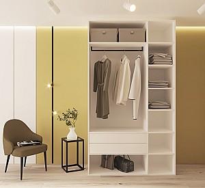 Dulap Bayro Modena 135x240x53 cm Alb