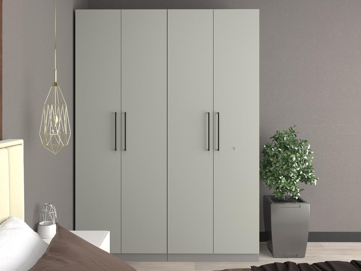 Dulap Bayro Serenity Trend Gri (4 usi)