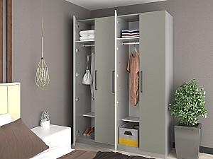 Dulap Bayro Serenity Trend Gri (4 usi)