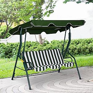 Leagan balansoar Waltz RODOS Verde cu dungi albe