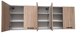 Set mobila bucatarie Alcantara 2 m Gri Deschis/Gri Deschis