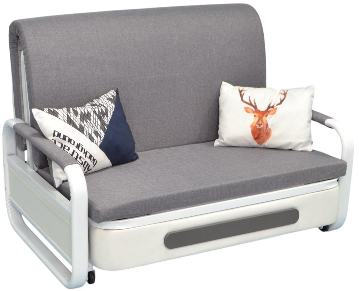 Canapea Evelin Sofa 120 Alb / Gri