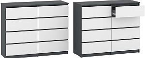 Comoda Pehotin NS-6 - alb+ fatada antracit (merk),(1) (76530-230)