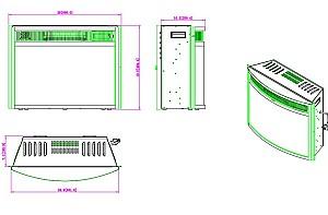 Semineu electric ArtFlame Ararat (BEF 25 BMC)