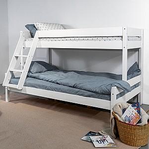 Pat copii MobiCasa Mira White 80/120x200