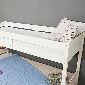 Pat copii MobiCasa Mira White 80/120x200