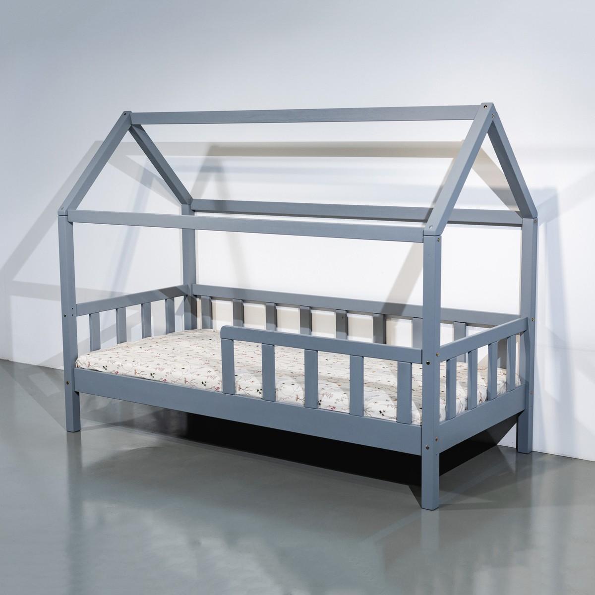 Pat copii MobiCasa Jasmine 90x200 Gri