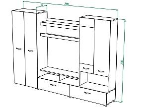 Living ML Mobila ML-1 (var.2) Stejar Auriu/Antracit