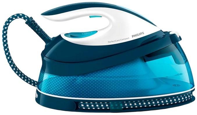 Fier de calcat cu generator de abur Philips PerfectCare Compact GC7840/20 Blue/White
