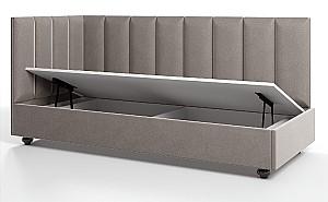 Pat copii ML Mobila Sharm 5 stang (90x200) Gri Inchis