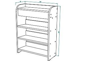 Raft pentru incaltaminte ML Mobila ML-13 (1000) Stejar Sonoma(Bej)