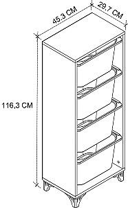 Cos pentru jucarii Bofigo 12-04-01 White