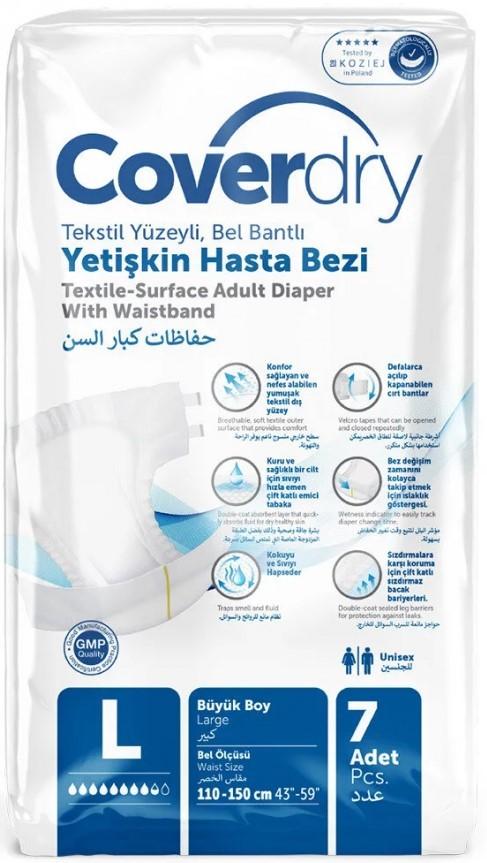 Scutece pentru maturi Coverdry Eco Pack Large 110-150cm (7pcs)