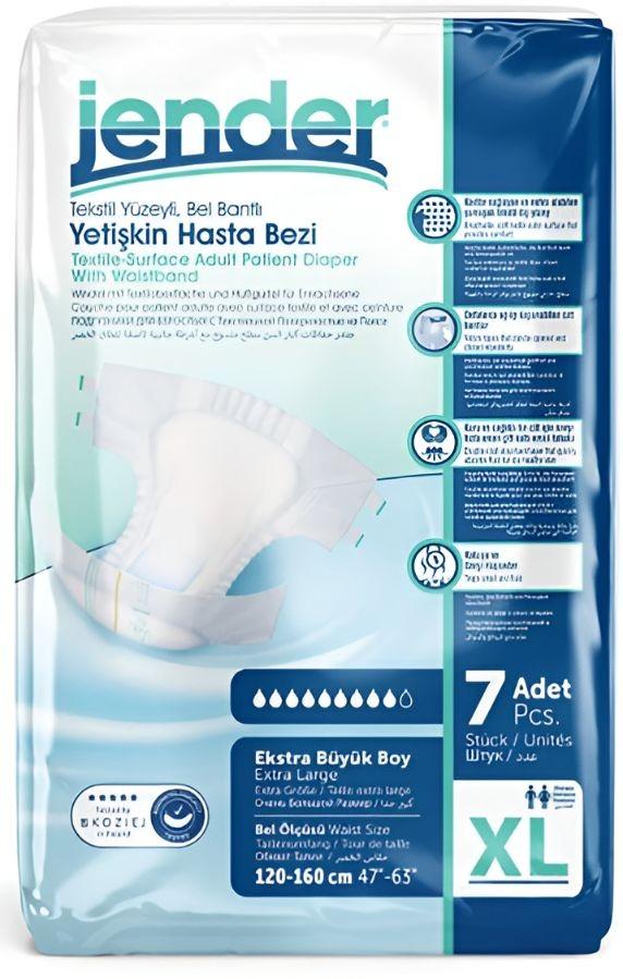 Scutece pentru maturi Jender Eco Pack 12 X-Large 120-160cm (7pcs)