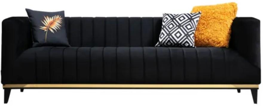 Canapea Trendy Bellino 3locuri Negru