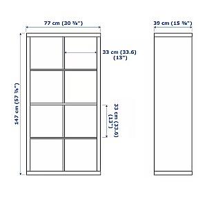 Etajera IKEA Kallax White 77x147 cm
