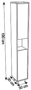 Dulap penal Aquatoria 152 Bianco U 300x1900