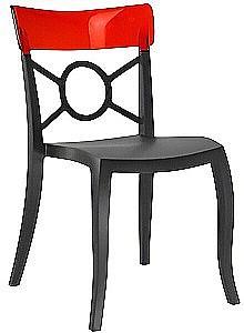Scaun Papatya Opera-S Negru/Rosu