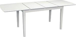 Set de masa si scaune Evelin HV-27V White + 8 scaune Deepa R White / NV-10WP Grey
