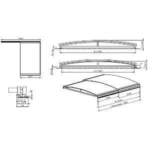 Pavilion pentru piscina Albixon SYDNEY XS
