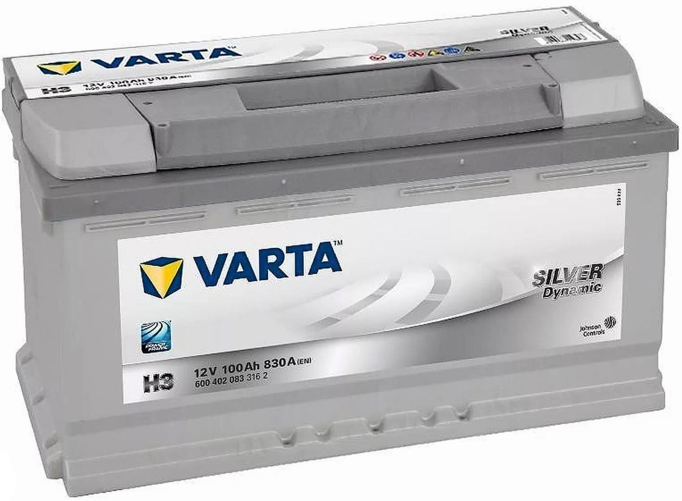 Acumulator auto Varta Silver Dynamic H3 100Ah 830A