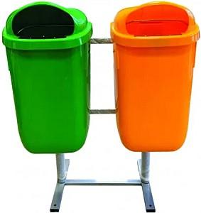 Cos de gunoi Hydro-S 2x50l Green/Orange (8001255)