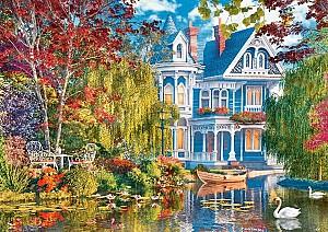 Puzzle Trefl 27129 Casă lângă lac