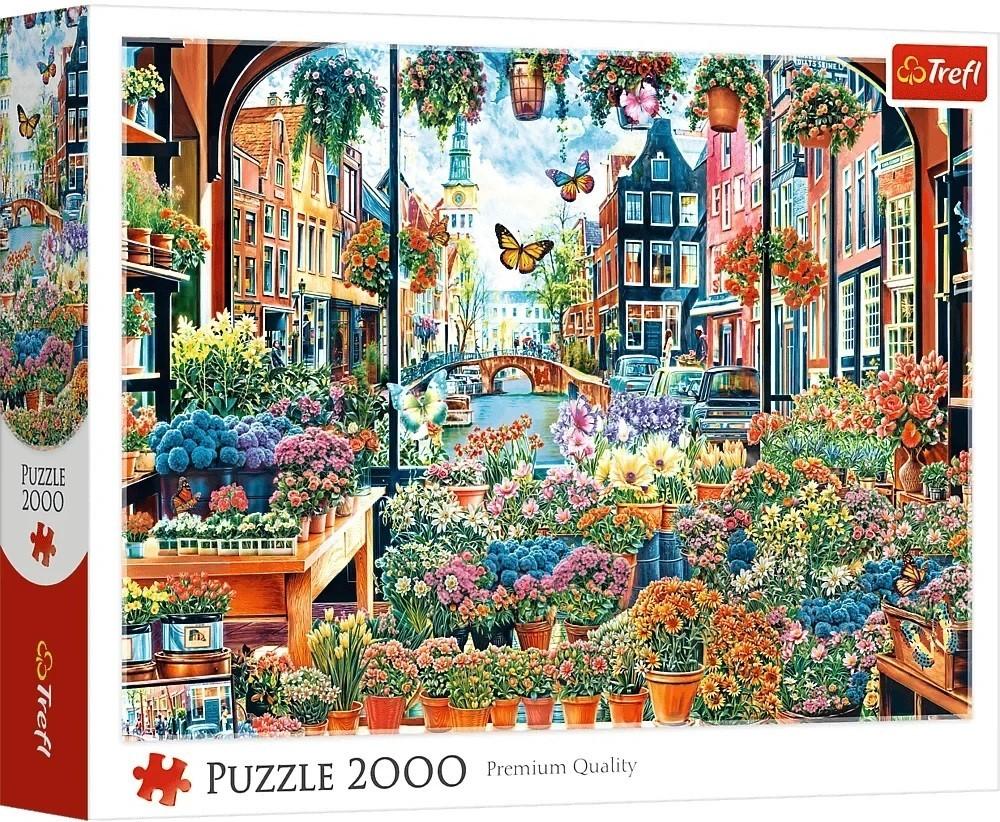 Puzzle Trefl 27128 Florărie în Amsterdam