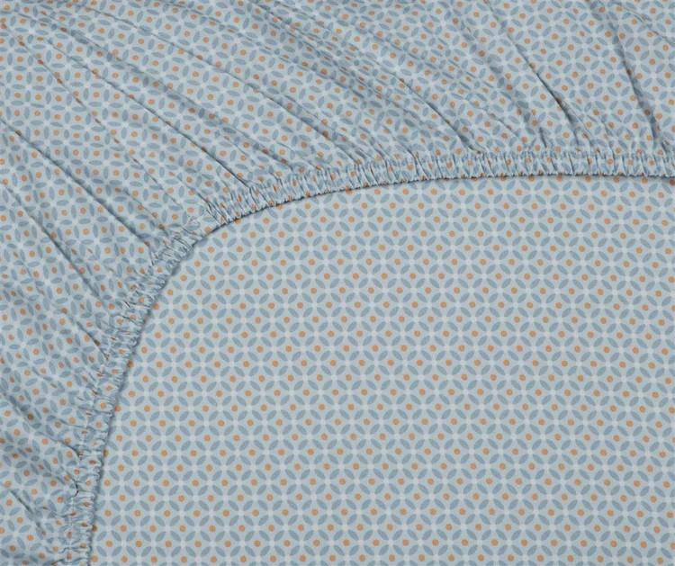 Cearsaf pentru pat PIP Studio Cross Stitch 160x200 Grey blue