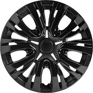 Capac pentru roti AIRLINE 16 Lion negru lucios carbon 2buc AWCC-16-27
