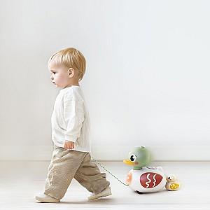 Jucarie de impins si tras Hola Toys Duck Family (HE9976)