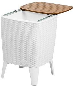 Masa de gradina Sonmez Capri Alb/Caramell 41.5x41.5
