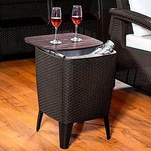Masa de gradina Sonmez Capri Wengue (maro) 41.5x41.5