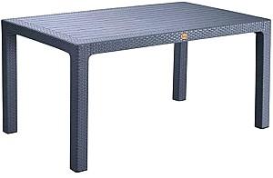 Masa de gradina Capissi Rattan 90x150 Antracit