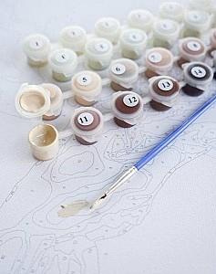 Tablou pe numere BrushMe Valurile oceanului (fără cutie)