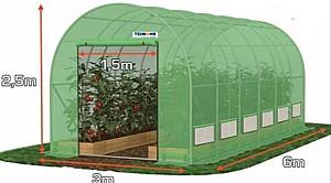 Seră de tip tunel Tehno Ms 6x3x2.5m/Ø26mm
