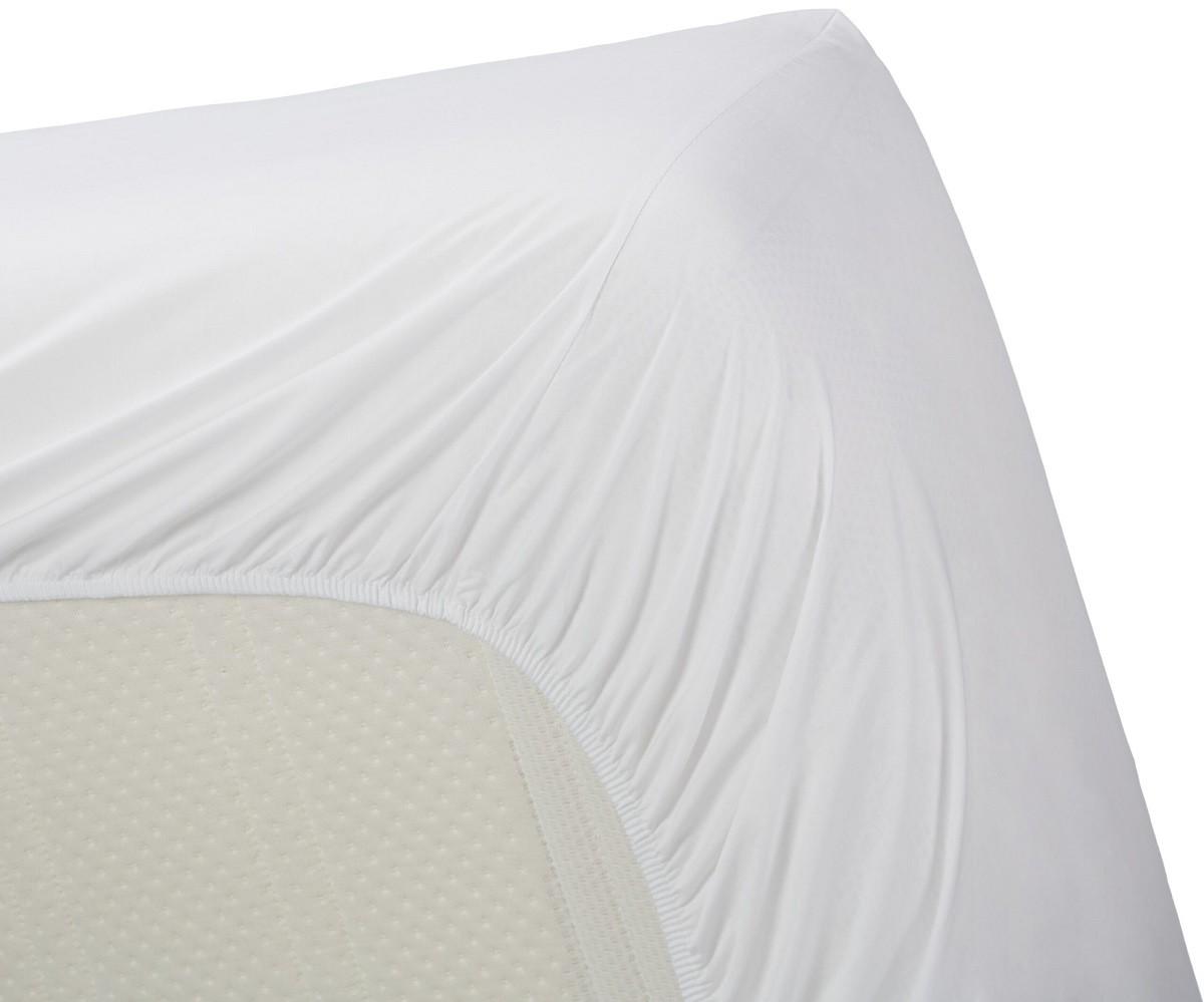 Cearsaf pentru pat Ambiante Cotton Uni HL 90x200 White