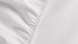 Cearsaf pentru pat Ambiante Cotton Uni HL 90x200 White
