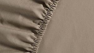 Cearsaf pentru pat Ambiante Cotton Uni 160x200 Taupe