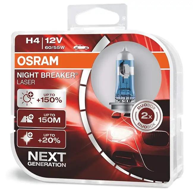 Lampa auto Osram H4 Night BREAKER LASER set 2buc OS-64193NL-HCB