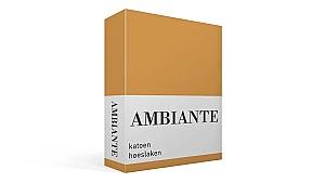 Cearsaf pentru pat Ambiante Cotton Uni 90x200 Ochre