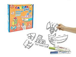 Puzzle CARIOCA Baby Puzzle Transports cu colorare