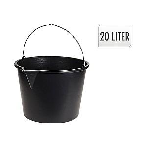 Galeata de curatare a pardoselilor VLM plastic 20l, maner metalic, neagra