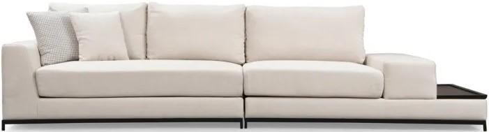 Canapea Trendy cu 4 locuri Linie Cu Masuta - Bej 102 x 84 x 320 cm