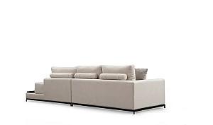 Canapea Trendy cu 4 locuri Linie Cu Masuta - Bej 102 x 84 x 320 cm