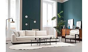 Canapea Trendy cu 4 locuri Linie Cu Masuta - Bej 102 x 84 x 320 cm