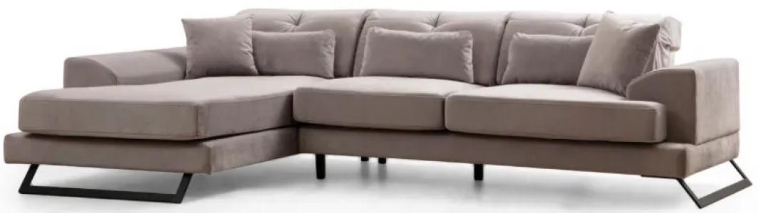 Canapea coltar Trendy Frido Stanga (Chl+3R) - Gri deschis