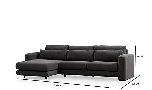 Canapea coltar Trendy Lily Corner Stanga Gri